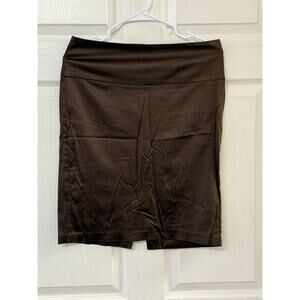Lipsy Brown Stretch Pencil Skirt | Size M | Made in USA
